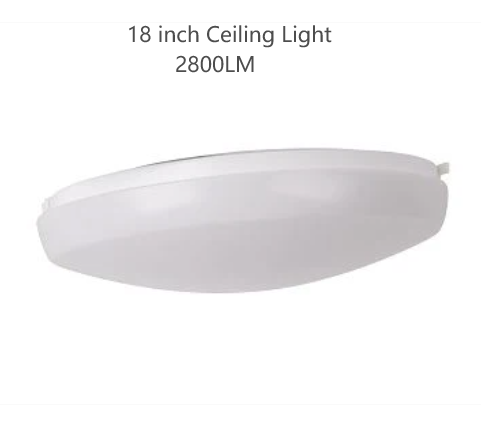 MW LED 18 Inch Flush Mount Ceiling Light LED 40W 3CCT Color 3000K/4000k/5000K (CCTChangeable/Adjustable)