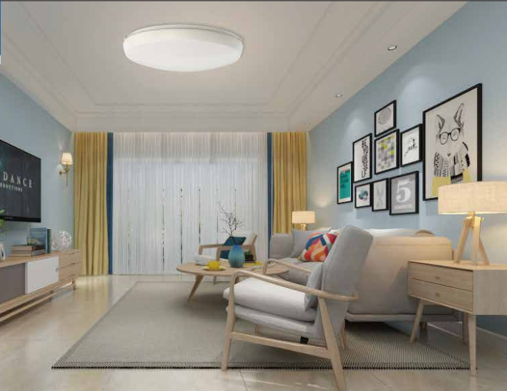 MW LED 18 Inch Flush Mount Ceiling Light LED 40W 3CCT Color 3000K/4000k/5000K (CCTChangeable/Adjustable)