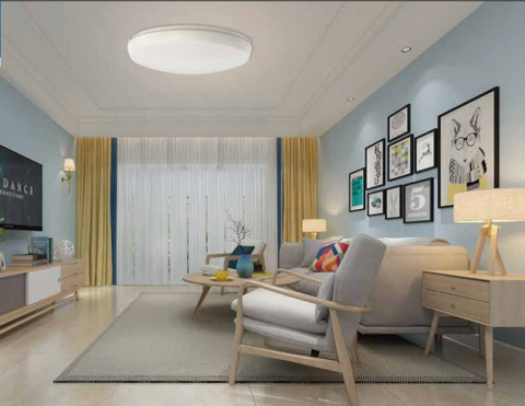 MW LED 18 Inch Flush Mount Ceiling Light LED 40W 3CCT Color 3000K/4000k/5000K (CCTChangeable/Adjustable)
