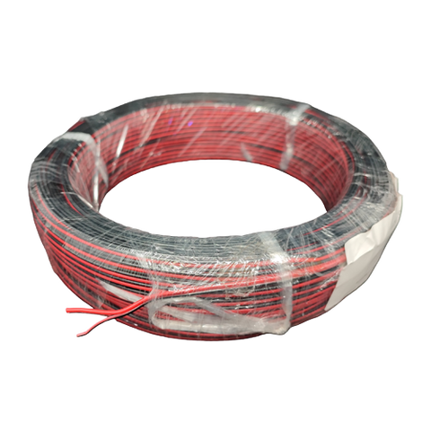MW LED CUL Certified 22AWG Extension Cable Wire Cord for Led Strips , 2 Pin Hookup DC Wire (100M, Red and Black)330ft