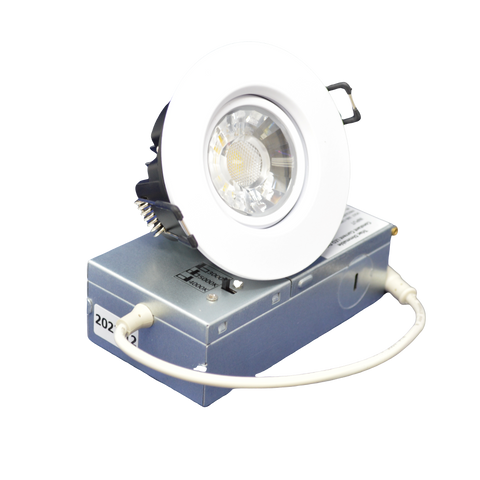MW LED 3 Inch Gimbal LED Downlight Dimmable Recessed Ceiling Directional Rotatable Light Damp Location ETL Listed IC Rated 8W Color Selectable 3CCT 3000K/4000K/5000K