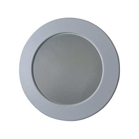 MW LED Recessed Lighting Shower Trim (4" Shower (Thin Border), Glossy White) for 4 1/4" Housing