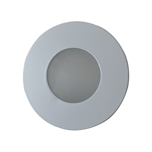 MW LED Recessed Lighting Shower Trim (4" Shower (Thick Border), Glossy White) for 4 1/4" Housing