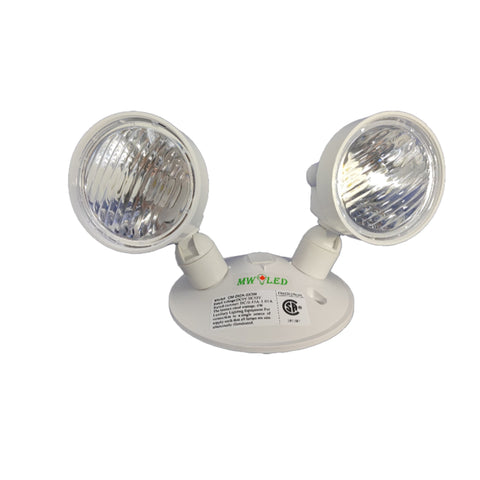 MW LED Remote Head (Double) for Emergency Light,Thermoplastic DC6V-12V Opertional,2 x 3 Watt, 2X180 Lm, CM-202A CSA Listed
