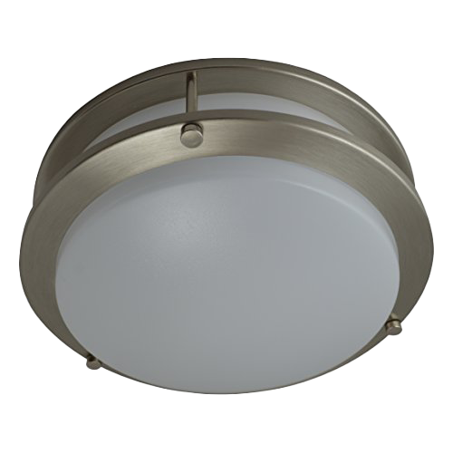 MW LED 12Inch Double Ring Flush Mount LED Ceiling Light Fixtures, Brushed Nickel, 18W 5CCT Color 2700k/3000K/3500K/4000k/5000K (CCT Changeable/Adjustable) CETL Listed