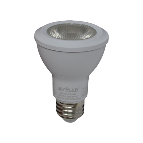 PAR20 LED Light Bulb, 50W Incandescent Replacement Spotlight, 5000K Daylight