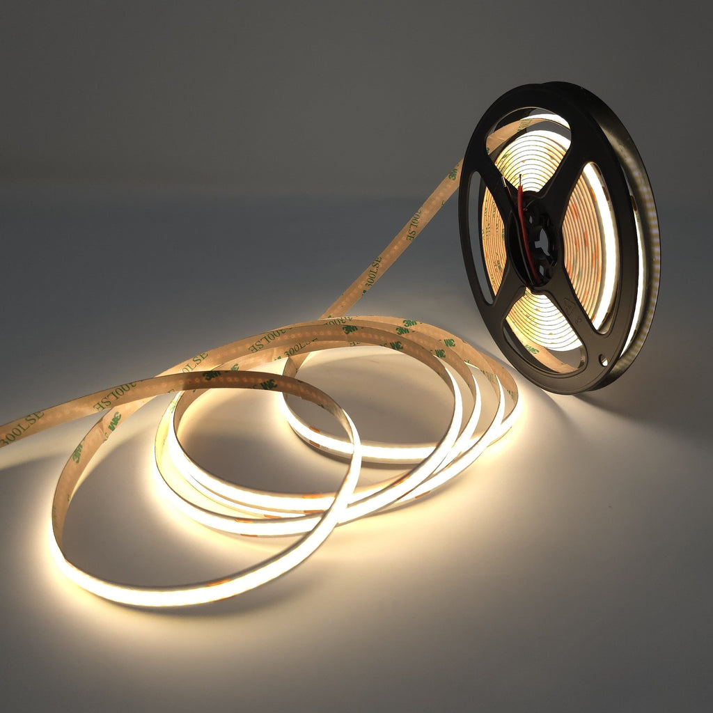 MW LED COB LED Flex Strip Lights, Cool White 3000K 24V, High Density Uniform LED Strip Light for Under Cabinet Light, Home Decor Light.