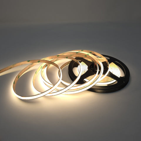 MW LED COB LED Flex Strip Lights, Cool White 3000K 24V, High Density Uniform LED Strip Light for Under Cabinet Light, Home Decor Light.