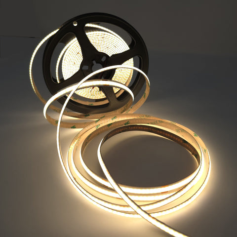 MW LED COB LED Flex Strip Lights, Cool White 3000K 24V, High Density Uniform LED Strip Light for Under Cabinet Light, Home Decor Light.