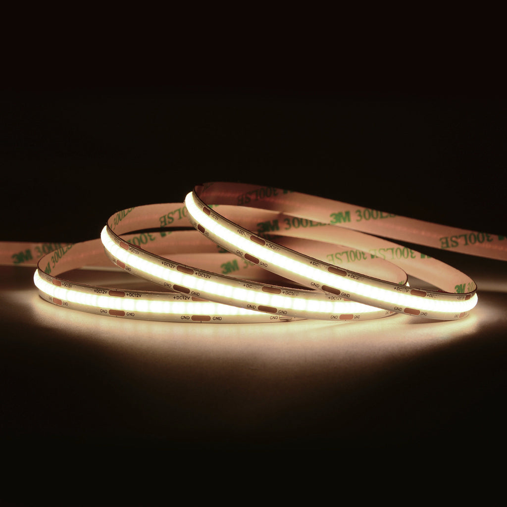 MW LED COB LED Flex Strip Lights, Cool White 4000K 24V, High Density Uniform LED Strip Light for Under Cabinet Light, Home Decor Light.