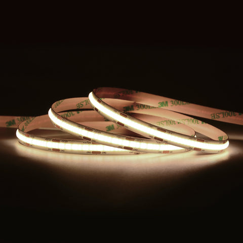 MW LED COB LED Flex Strip Lights, Cool White 4000K 24V, High Density Uniform LED Strip Light for Under Cabinet Light, Home Decor Light.