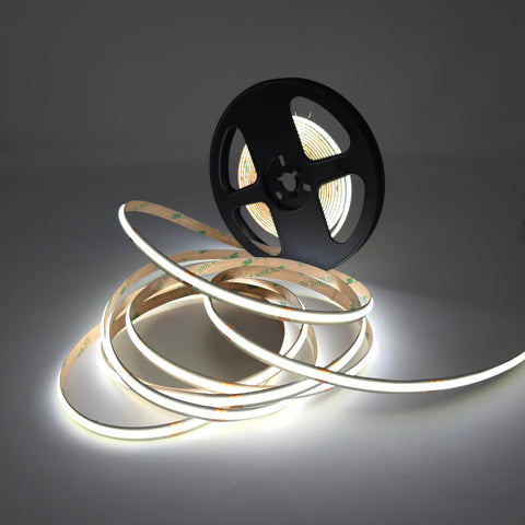 MW LED COB LED Flex Strip Lights, Cool White 6000K 24V, High Density Uniform LED Strip Light for Under Cabinet Light, Home Decor Light.