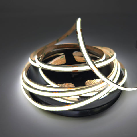 MW LED COB LED Flex Strip Lights, Cool White 6000K 24V, High Density Uniform LED Strip Light for Under Cabinet Light, Home Decor Light.