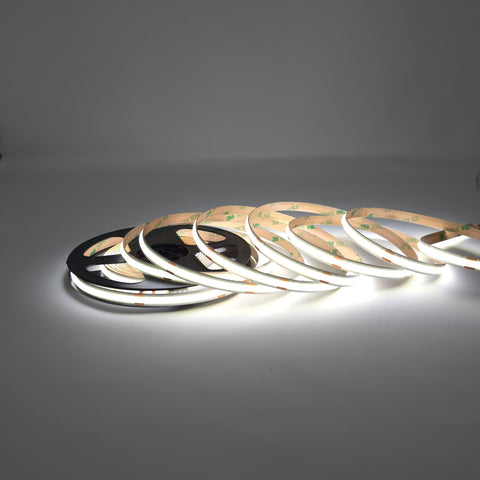 MW LED COB LED Flex Strip Lights, Cool White 6000K 24V, High Density Uniform LED Strip Light for Under Cabinet Light, Home Decor Light.