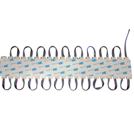 MW LED 100pcs 3 LED RGB Injection Module for Signs DC12V Pure White 0.72W Waterproof for Letter Sign Advertising ,Sign Channel Letter.