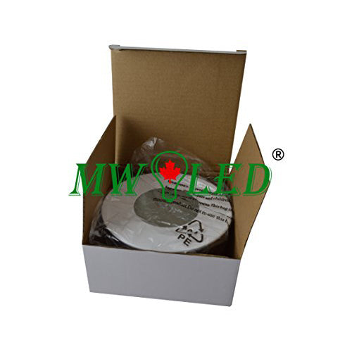 MW LED Recessed Lighting Shower Trim (4" Shower (Thick Border), Glossy White) for 4 1/4" Housing