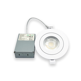 MW LED 4 inch Gimbal Recessed LED Pot Lights, with Junction Box, Dimmable Ceiling Light/Potlight, 9W 750LM 3000/4000/5000K(Multi CCT)