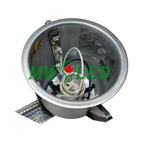 MW LED 4" Remodel IC Rated Recessed Lighting Housing with PAR16 Matte White Trim (Pack of 6)