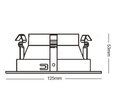 MW LED Recessed Lighting Shower Trim (4" Shower (Thick Border), Glossy White) for 4 1/4" Housing