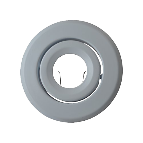 MW LED Recessed Lighting Trim with Gimbal (4" PAR16/MR16/GU10 Round, Matte White) for 4 1/4" Housing