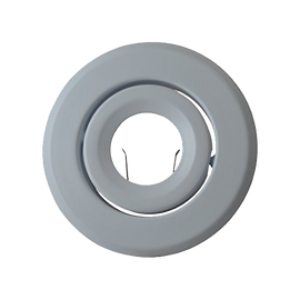 MW LED Recessed Lighting Trim with Gimbal (4" PAR16/MR16/GU10 Round, Matte White) for 4 1/4" Housing
