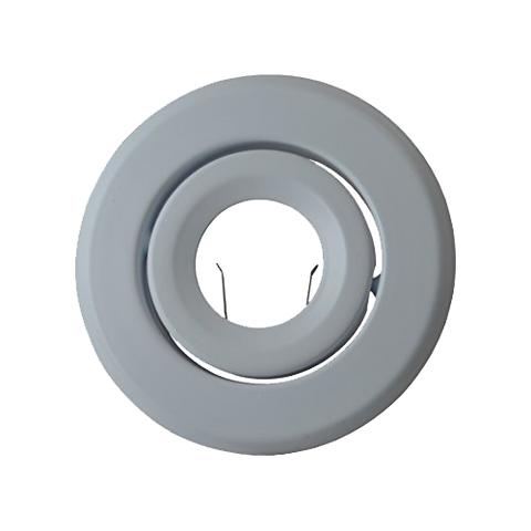 MW LED Recessed Lighting Trim with Gimbal (4" PAR16/MR16/GU10 Round, Matte White) for 4 1/4" Housing