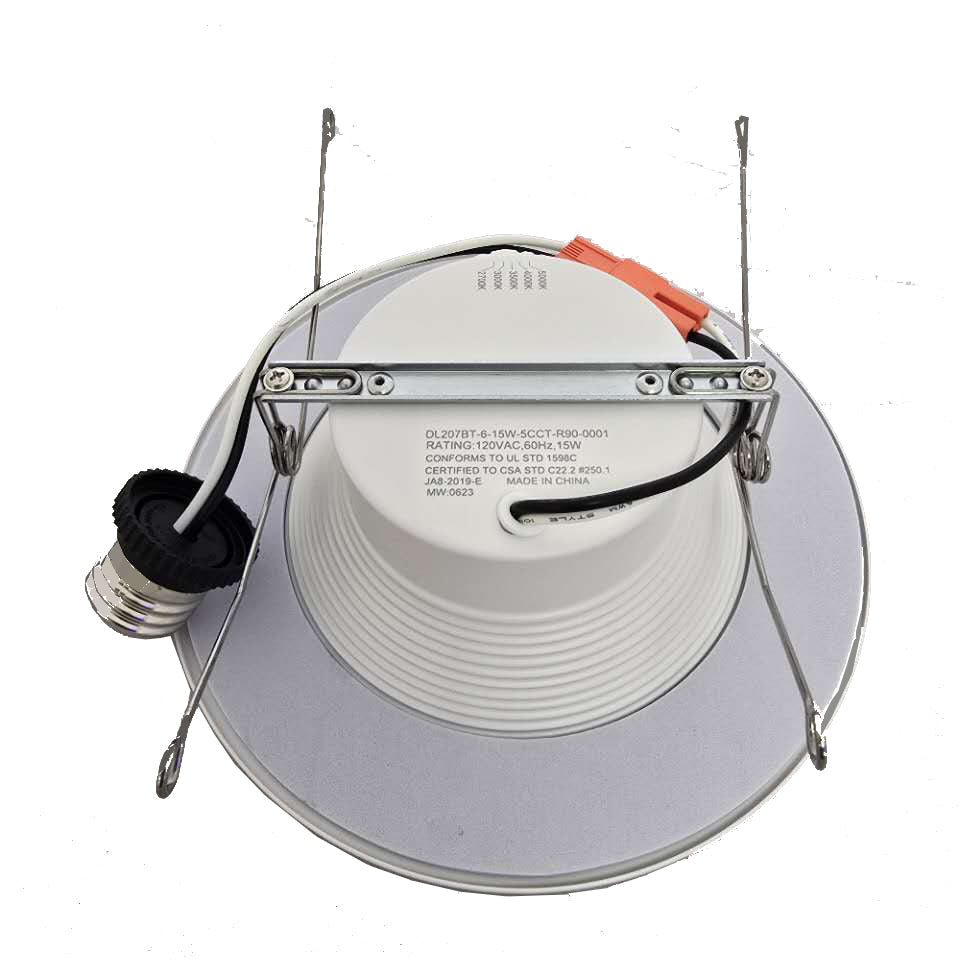 5-inch and 6-inch Integrated LED Recessed Ceiling Light, Dimmable Downlight, 5CCT Selectable (2700k/3000K/3500K/4000k/5000K)  CETL Listed