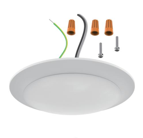 MW LED Ceiling Light 7.3 Inch LED 15W (75W Equivalent) 1050 lumens Dimmable, 5CCT Selectable (3000K/4000k/5000K/6000K/6500K) CETL Listed