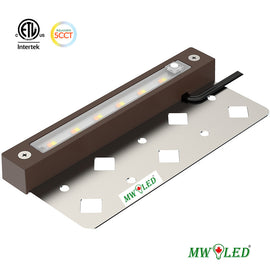 MW LED 7 Inch 3W LED Hardscape Lighting, Color Changing Retaining Wall Light, Low Voltage Landscape Lights,12V-24V AC/DC, IP65 Waterproof Outdoor Step Light