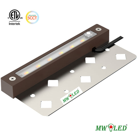 MW LED 7 Inch 3W LED Hardscape Lighting, Color Changing Retaining Wall Light, Low Voltage Landscape Lights,12V-24V AC/DC, IP65 Waterproof Outdoor Step Light