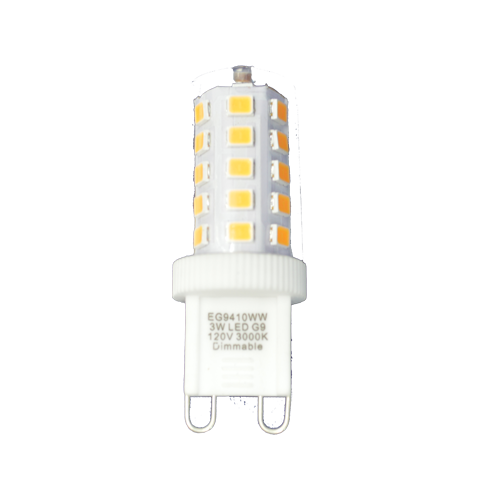 G9 LED Light Bulb 3W (35W Halogen Bulbs Equivalent) 350LM Warm White 3000K AC 120V G9 Base Lamp Dimmable 10-Packed