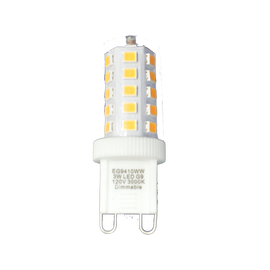 G9 LED Light Bulb 3W (35W Halogen Bulbs Equivalent) 350LM Warm White 3000K AC 120V G9 Base Lamp Dimmable 10-Packed