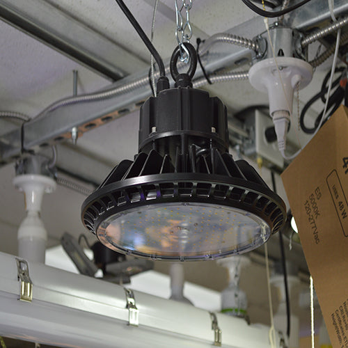 High Bay 100W LED Light 3000K (Warm White) Industrial Lighting Fixtures for Warehouse Factory Garage Workshop.