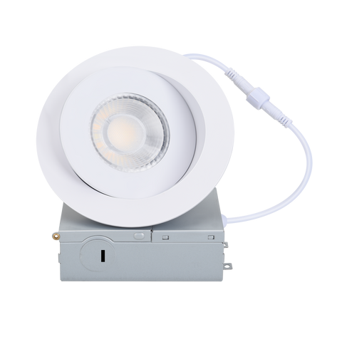 MW LED 4 inch Gimbal Recessed LED Pot Lights, with Junction Box, Dimmable Ceiling Light/Potlight, 9W 750LM 3000/4000/5000K(Multi CCT)