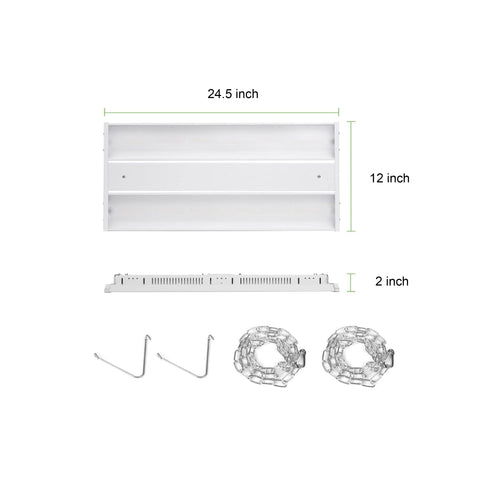 MW LED Linear High Bay Light 165W 5000k for Warehouse Workshop Factory Lighting, Shop Lights