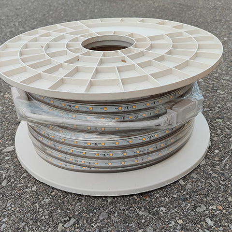 Waterproof Warm White 3000K 120V 165ft/50m, Outdoor Strip Lights Ideal for Eaves, Backyards Garden, Indoor Outdoor Use.