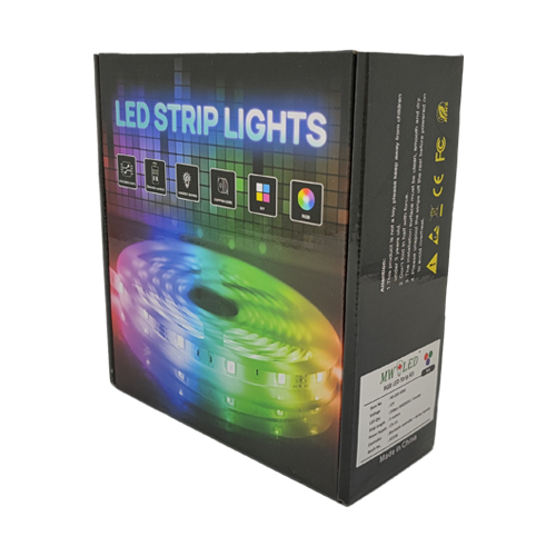 RGB LED Strip Lights Lights Music Sync Smart  Lights with Bluetooth APP Control 44 Keys Remote, Color Changing Led Lights Strip for Bedroom Christmas Party Home Decoration