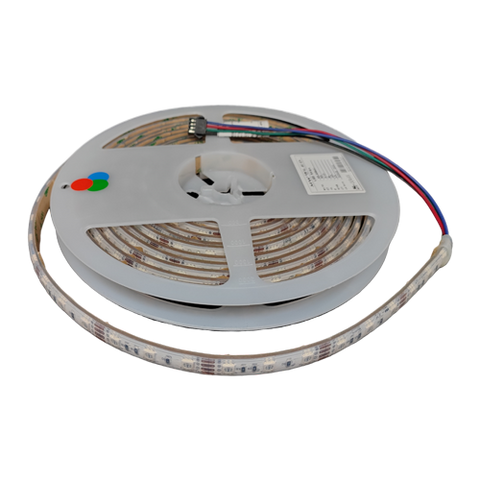 MW LED RGB Multi-color Waterproof Strip Lights, 12V 16ft/5m, Super Bright LED Strip Light for Home Decor Light, Indoor Outdoor Scenery.