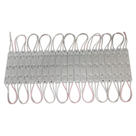 MW LED 100pcs 3 LED Module for Signs DC12V Pure White 1.5W Waterproof for Letter Sign Advertising ,Sign Channel Letter.