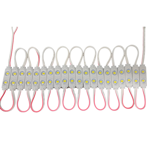 MW LED 500 pcs 2 LED Module for Signs DC12V Pure White 0.32W Waterproof for Letter Sign Advertising ,Sign Channel Letter.
