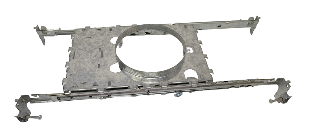 New Construction Mounting Plate, 4 inch, Sliding Plate, Recessed Lighting Shallow Housing 6-Pack