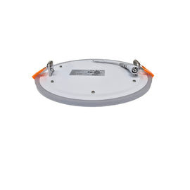 MW LED 6 Inch LED Panel Light Round Double Color (Warm White+Blue) 15W 3000K Recessed Slim Pot Light with Junction Box.