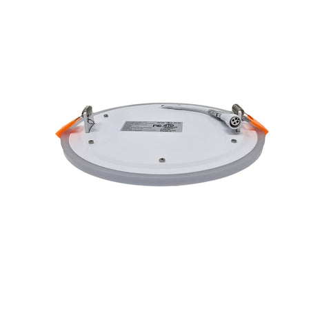 MW LED 6 Inch LED Panel Light Round Double Color (Cool White+Blue) 15W 5000K Recessed Slim Pot Light with Junction Box.
