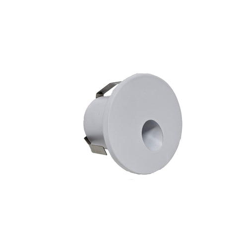 MW LED Round Recessed Step Stair bevel angle ,Light Wall Lamp Porch Pathway Spot Light Plinth Patio Lighting for Corner Deck Balcony 3000K Warm White DC12V