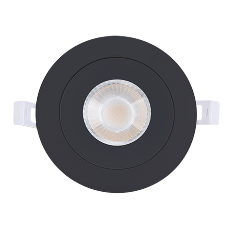 MW LED 4 inch Gimbal Recessed LED Pot Lights, with Junction Box, Dimmable IC Rated 180?Rotatable Ceiling Light/Potlight, 9W 750LM 3000/4000/5000K(Multi CCT) Black Trim