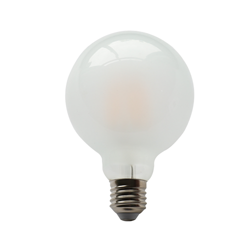 G125  Light Bulb  10W LED Filament 80W Incandescent, Base E26, 2700K Warm White