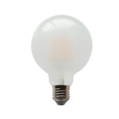 G125  Light Bulb  10W LED Filament 80W Incandescent, Base E26, 2700K Warm White