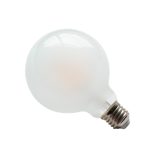 G125  Light Bulb  10W LED Filament 80W Incandescent, Base E26, 2700K Warm White