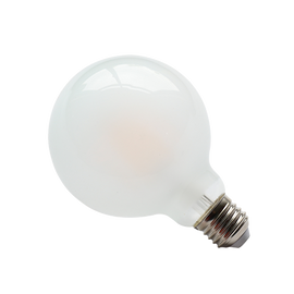 G125  Light Bulb  10W LED Filament 80W Incandescent, Base E26, 2700K Warm White