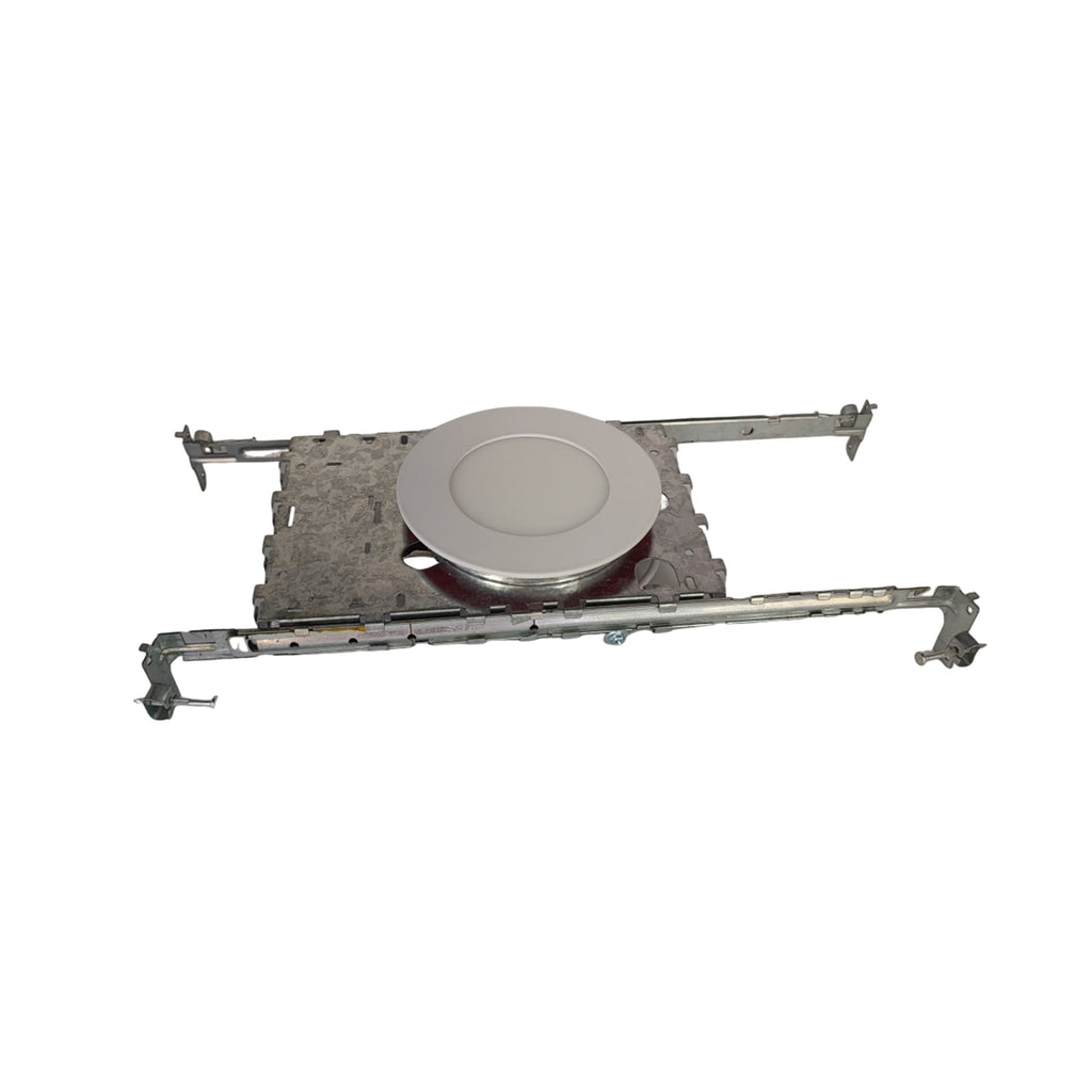 New Construction Mounting Plate, 4 inch, Sliding Plate, Recessed Lighting Shallow Housing 6-Pack